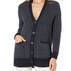 Madewell Bird’s Eye Maysfield Cardigan Sweater